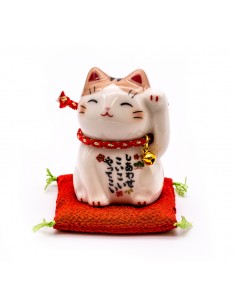 Salvadanaio giapponese manekineko gatto, CHOKIN BAKO, 13 cm
