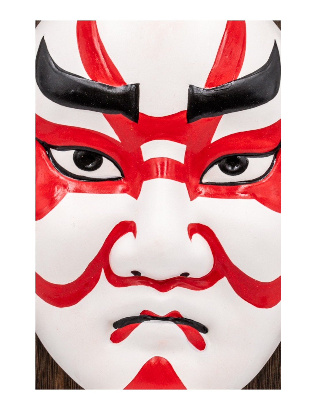 Japanese Kabuki Theater Mask - Samurai, no Goro Primavera